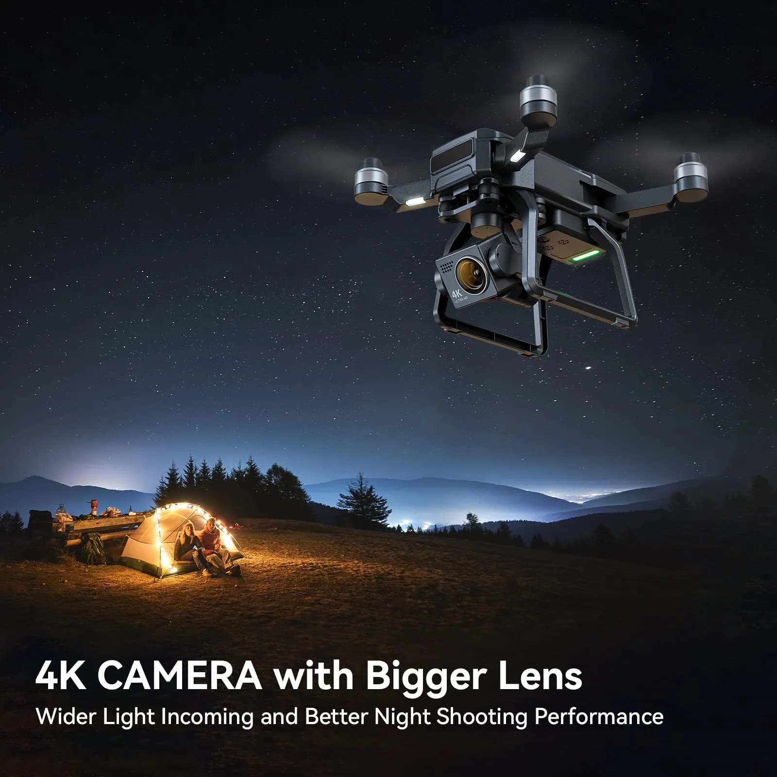 GPS Drones with Camera for Adults 4K Night Vision, 3-Aix Gimbal, 2Mile Long Range, 75Mins Flight Time Professional Drone with 3 Battery