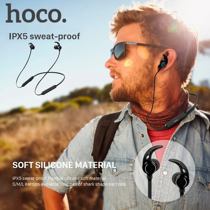 HOCO Sport Bluetooth Earphone IPX5 waterproof Wireless Headphones With Microphone Stereo surround Bass for iOS Android Headset