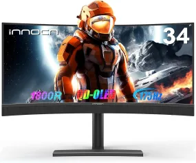 INNOCN 34" OLED Ultrawide Curved Gaming Monitor - 34Q1R