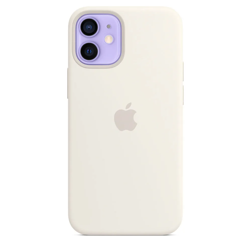 iPhone 12 mini Silicone Case with MagSafe - White