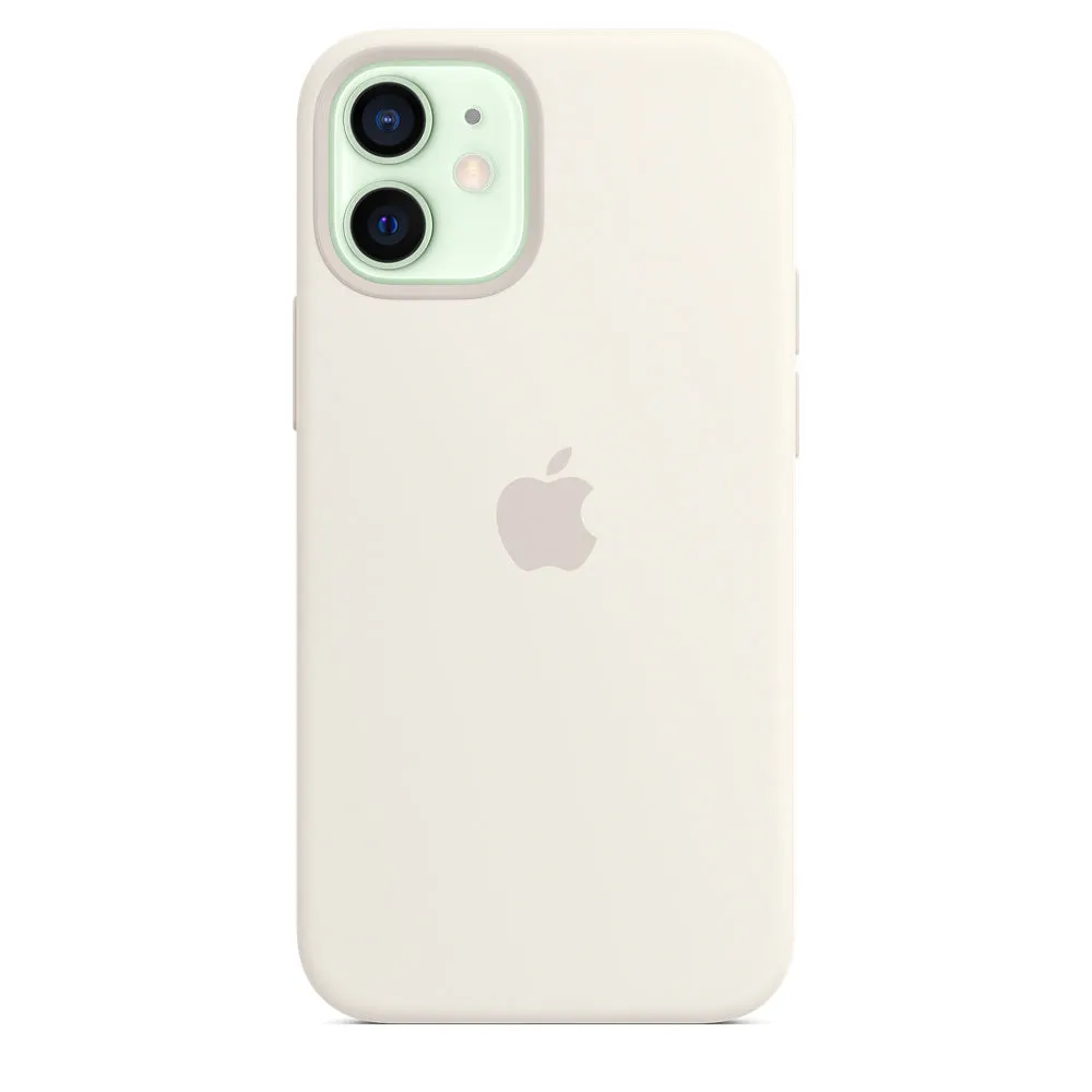 iPhone 12 mini Silicone Case with MagSafe - White