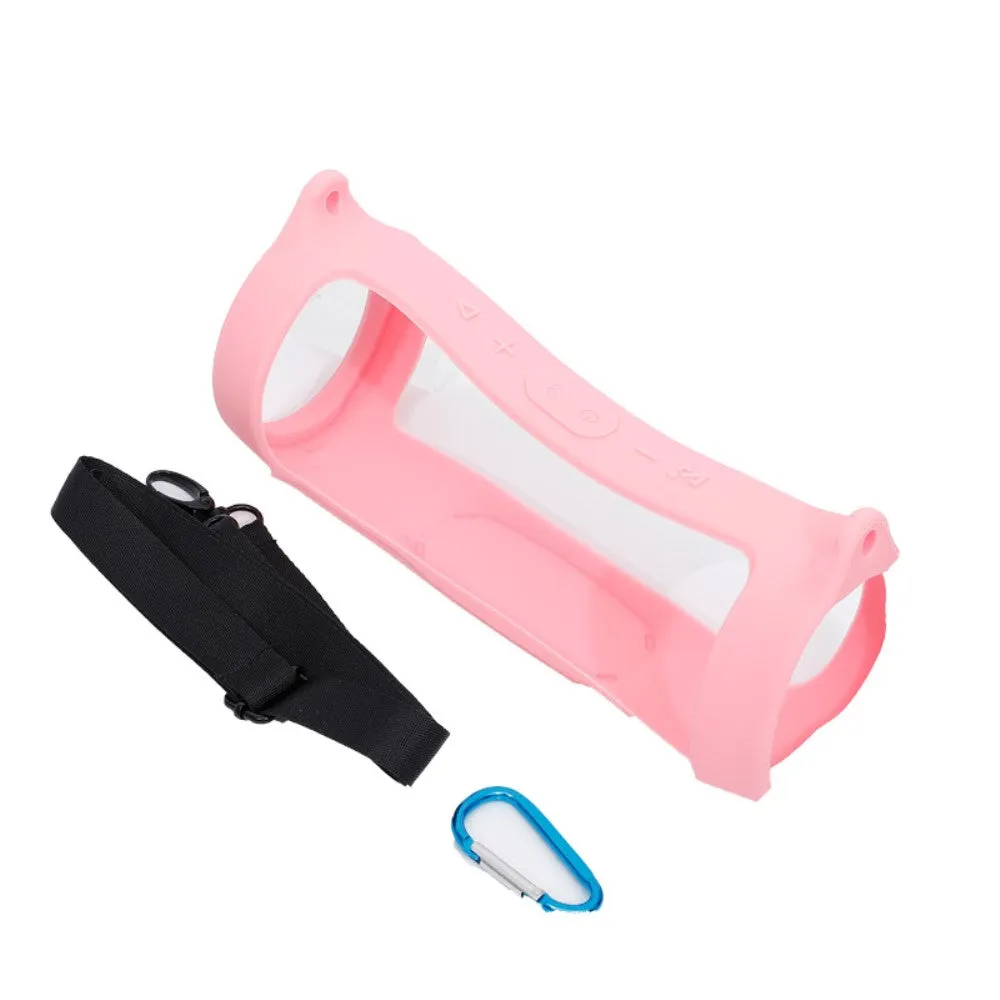 JBL Charge 4 silicone case   shoulder strap - Pink