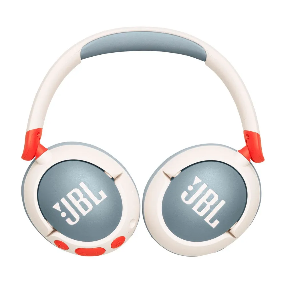 JBL Junior 470NC Over-Ear Børne Headset Maks. 85 dB m. Bluetooth og Aktiv Støjreduktion - Høretelefoner - Hvid / Grå