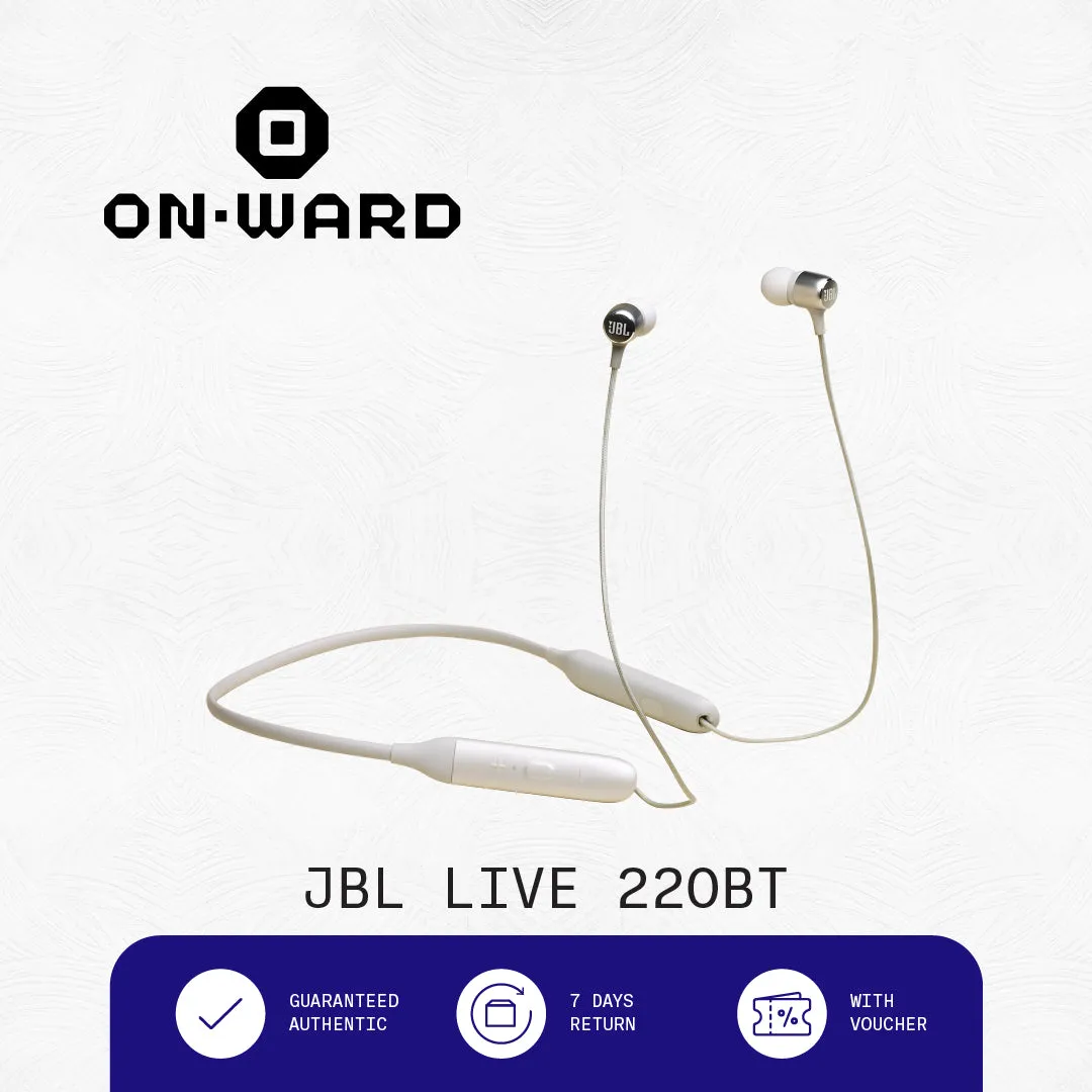 JBL LIVE 220BT Wireless in-ear neckband headphones