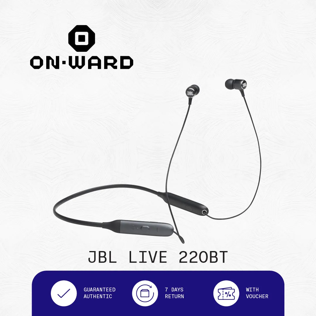 JBL LIVE 220BT Wireless in-ear neckband headphones