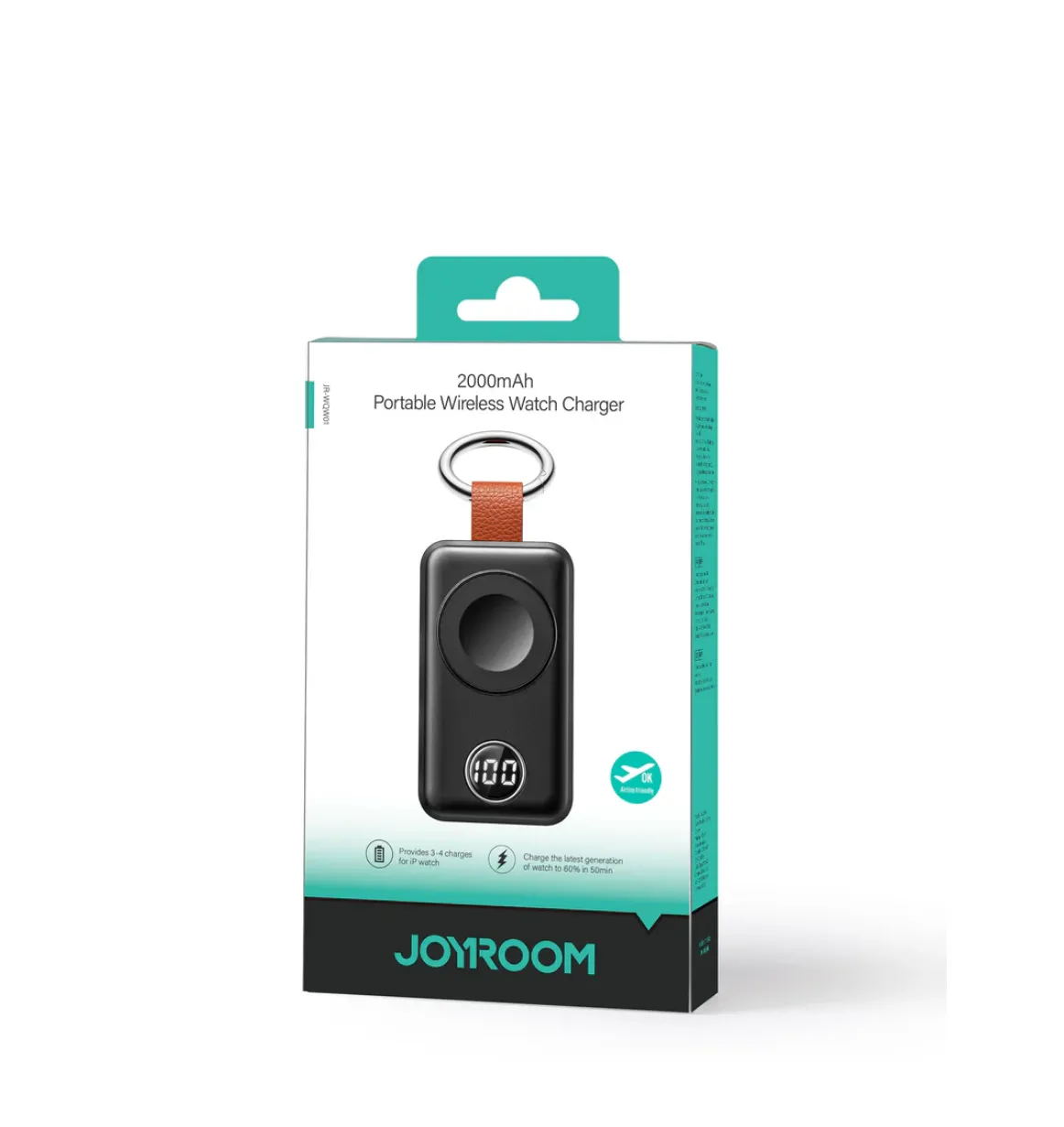 Joyroom JR-WQW01 | 2000 mAh Portable Wireless Watch Charger | Pocket Size