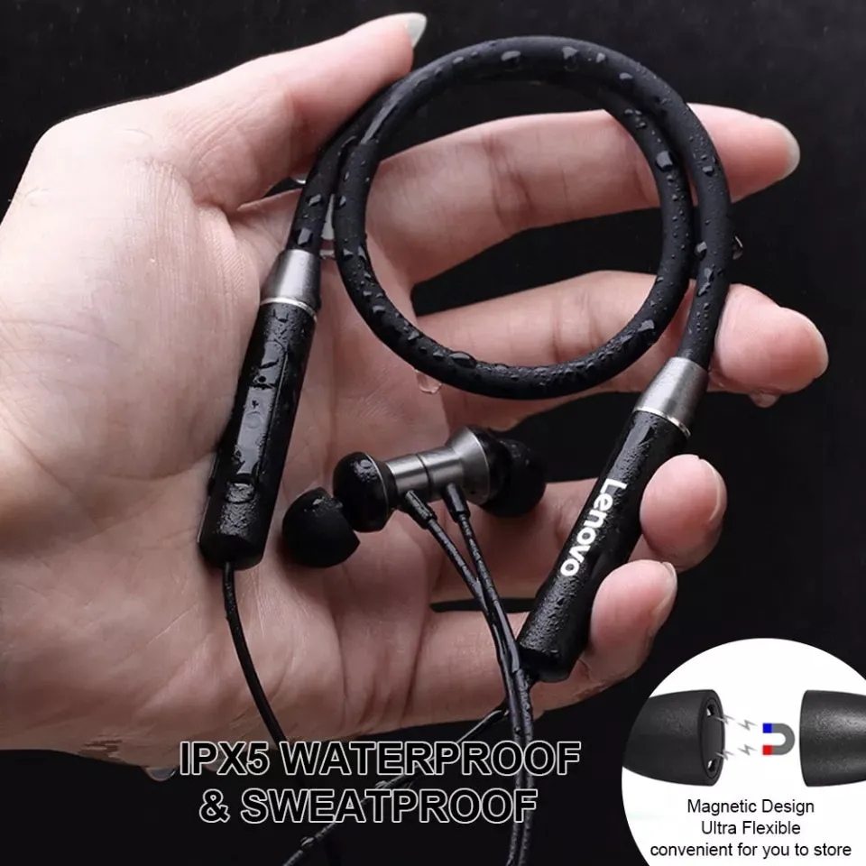 Lenovo HE05 Bluetooth Wireless Neckband Earphone