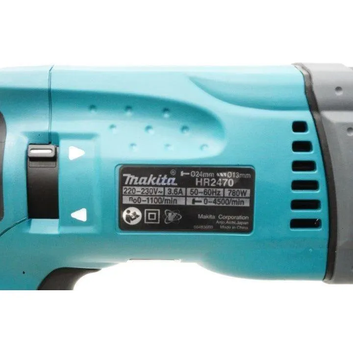 Makita HR2470X5 3-Modes SDS-Plus Rotary Hammer 24mm 2.7J