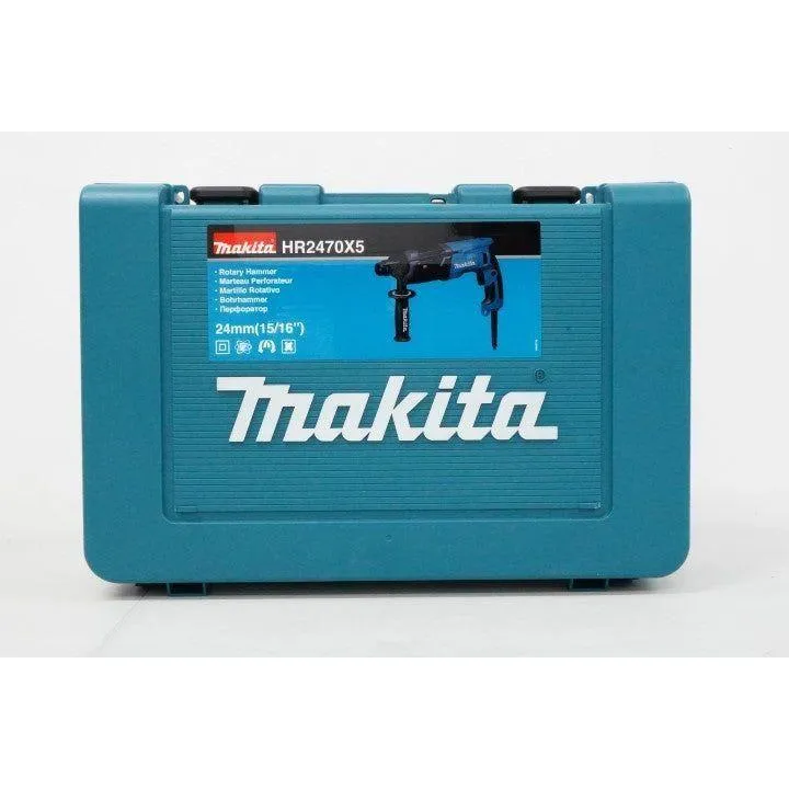 Makita HR2470X5 3-Modes SDS-Plus Rotary Hammer 24mm 2.7J