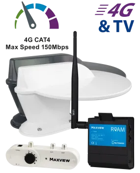 Maxview Roam Combo 4g Wi-fi system White With Built In TV Antenna