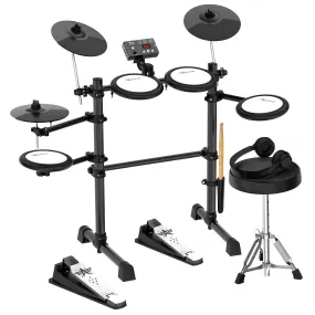 Mesh Pads, 12 Sound Modes, USB Electronic Drum Kit – Karrera