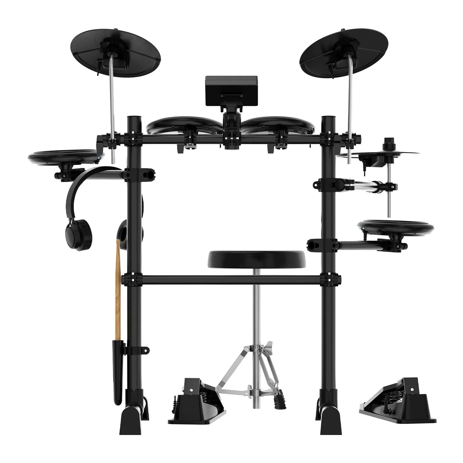 Mesh Pads, 12 Sound Modes, USB Electronic Drum Kit – Karrera