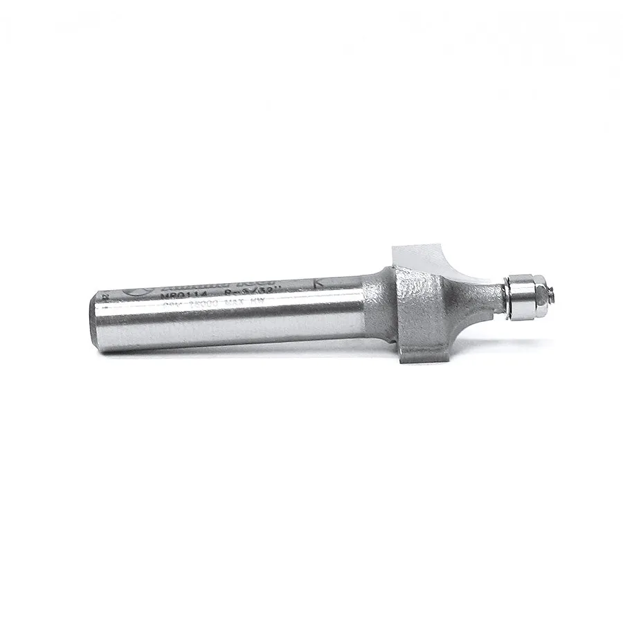 Miniature Corner Rounding Router Bit | 5⁄32 Radius x 1⁄2 Dia x 3⁄8 x 1⁄4"Shank | MR0114 | 738685071144