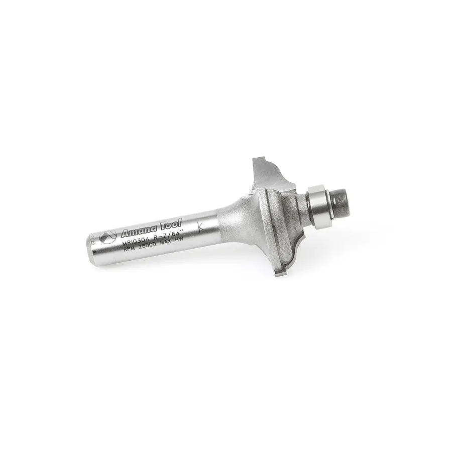 Miniature Ogee Fillet Router Bit | 1⁄8 Radius x 7⁄8 Dia x 5⁄16 x 1⁄4" Shank | MRI0304 | 738685103043