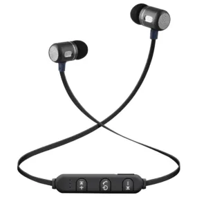 Naxa NE-966 Bluetooth Isolation Earphones with Metal Magnet, Microphone & Remote