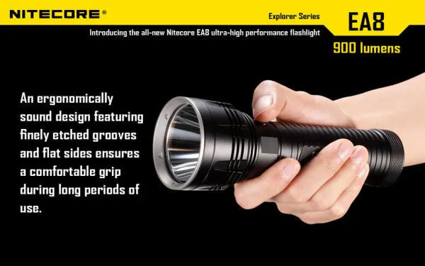 Nitecore EA8 Caveman XM-L U2 LED 900 Lumen Flashlight