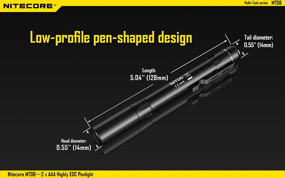 Nitecore MT06 LED Penlight 165 Lumens