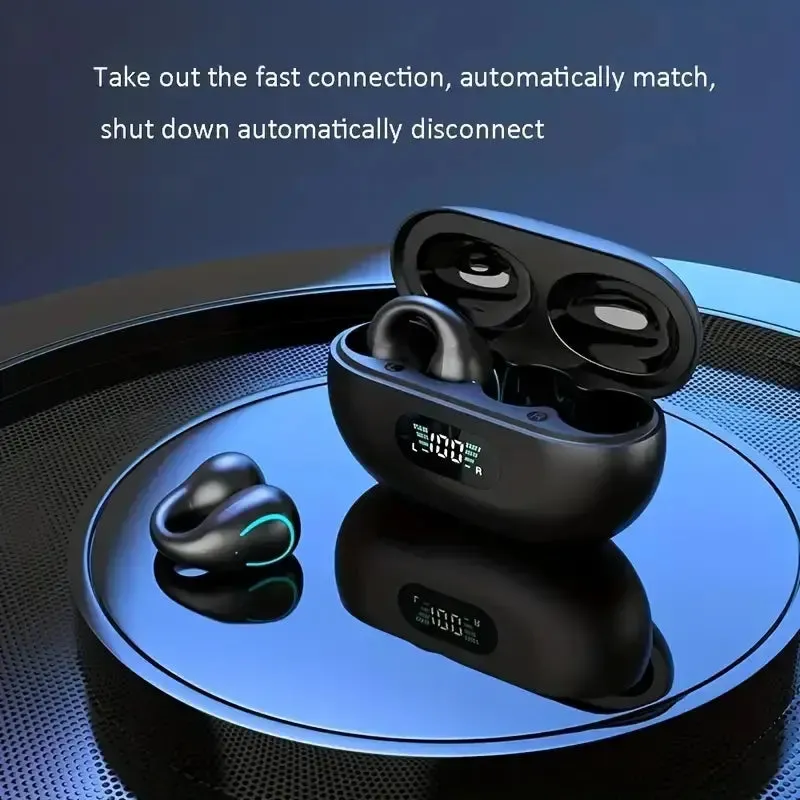 Open Ear Clip Wireless Earplugs Bluetooth TWS-Open Ear Headphones