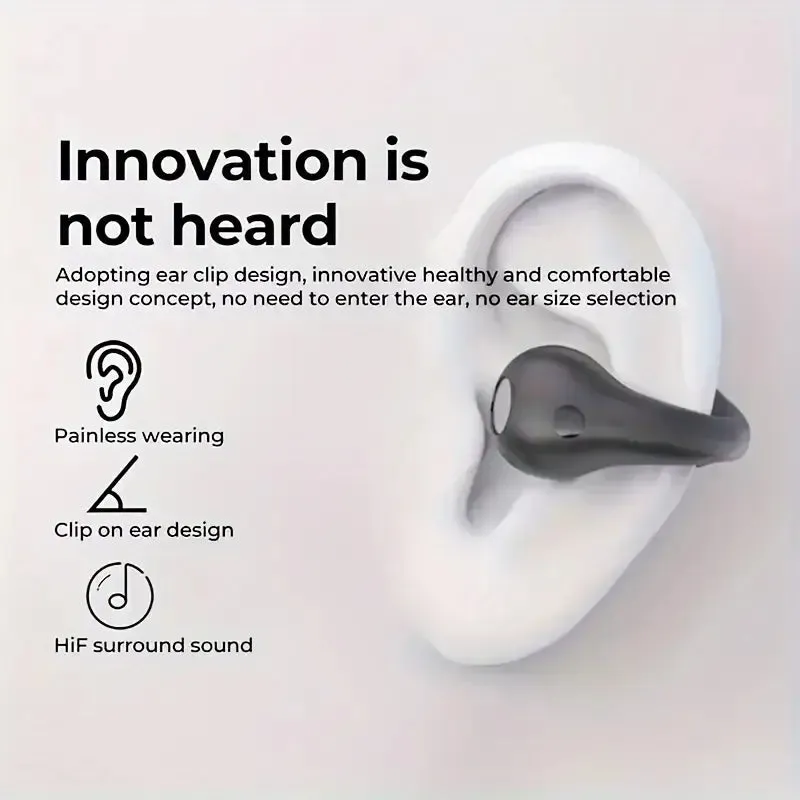 Open Ear Clip Wireless Earplugs Bluetooth TWS-Open Ear Headphones