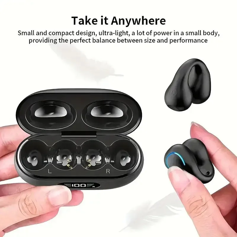 Open Ear Clip Wireless Earplugs Bluetooth TWS-Open Ear Headphones