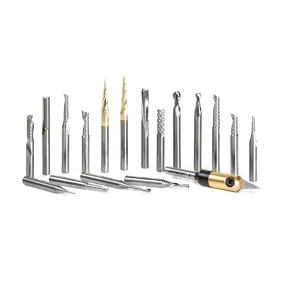 Plastic Cutting CNC Router Bit Collection | 18 Piece | 1⁄4" Shank | AMS-167 | 738685771679