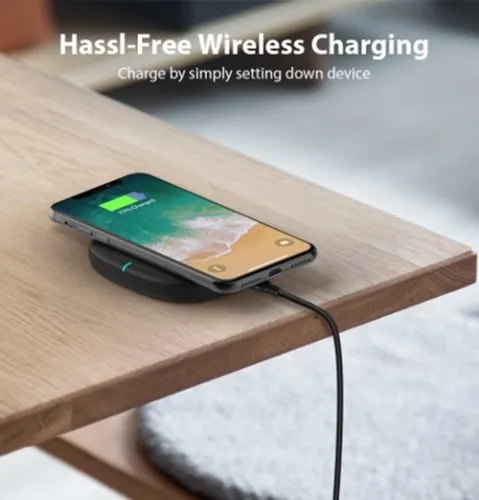 RAVPower 5W Wireless Charger Qi Certified Fast Charging Pad