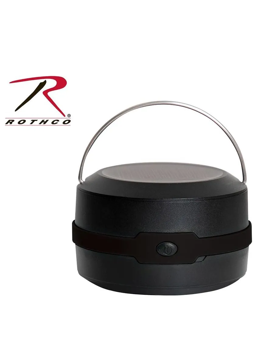 Rothco Pop-Up Solar Lantern And Charger Black 2775