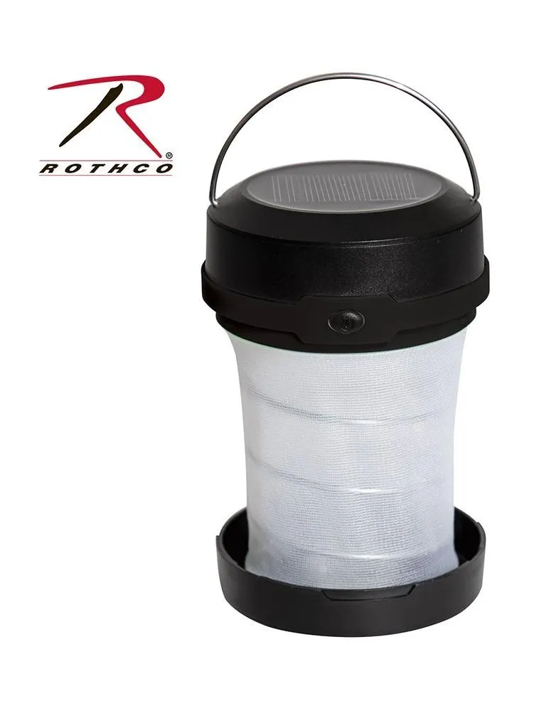 Rothco Pop-Up Solar Lantern And Charger Black 2775