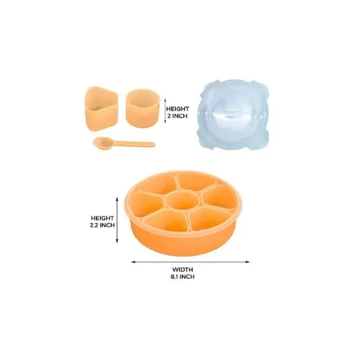 Round Plastic Masala Box7 Section For Kitchen