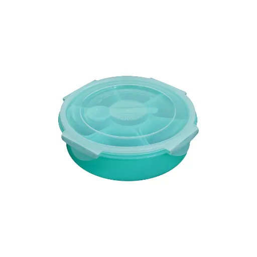 Round Plastic Masala Box7 Section For Kitchen