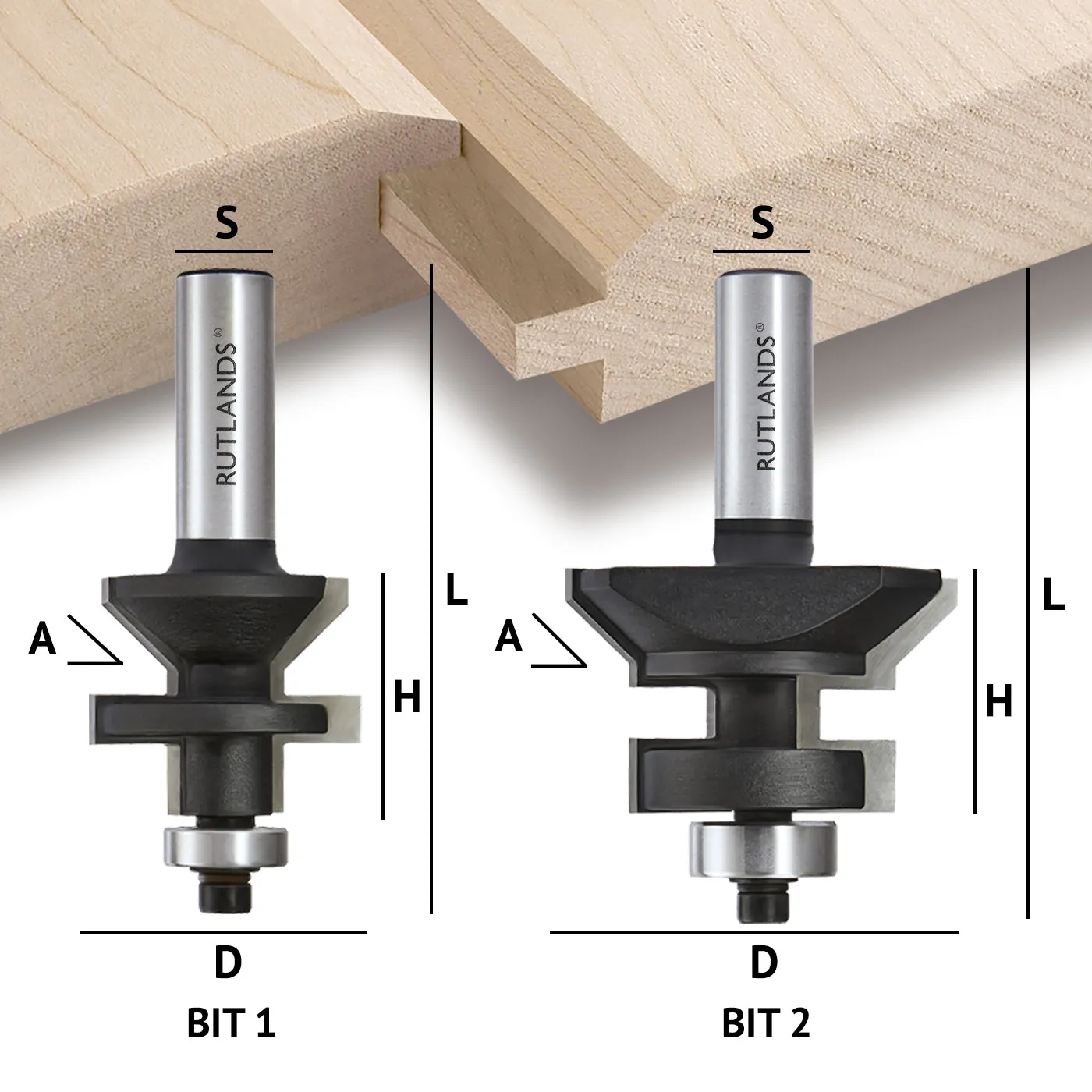 Router Bit Set - Tongue & Groove V Notch