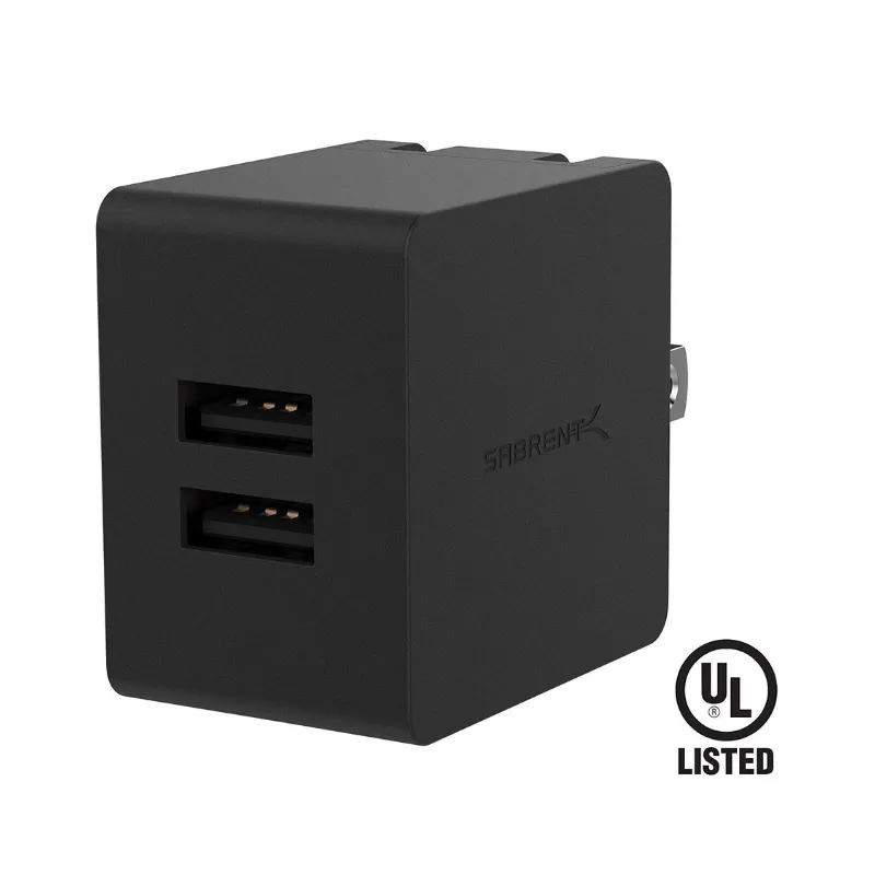 Sabrent USB Chargers: 10-Port 60W $18, 5-Port QC3.0 54W $12, 2-Port 12W Wall