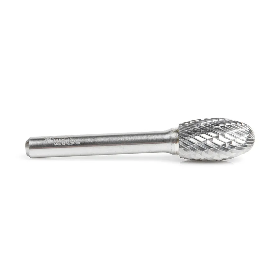 SE Burrs Oval Double Cut Burr Bit | 1⁄2 Dia x 7⁄8 x 1⁄4 Shank | BURS-178 | 738685178782