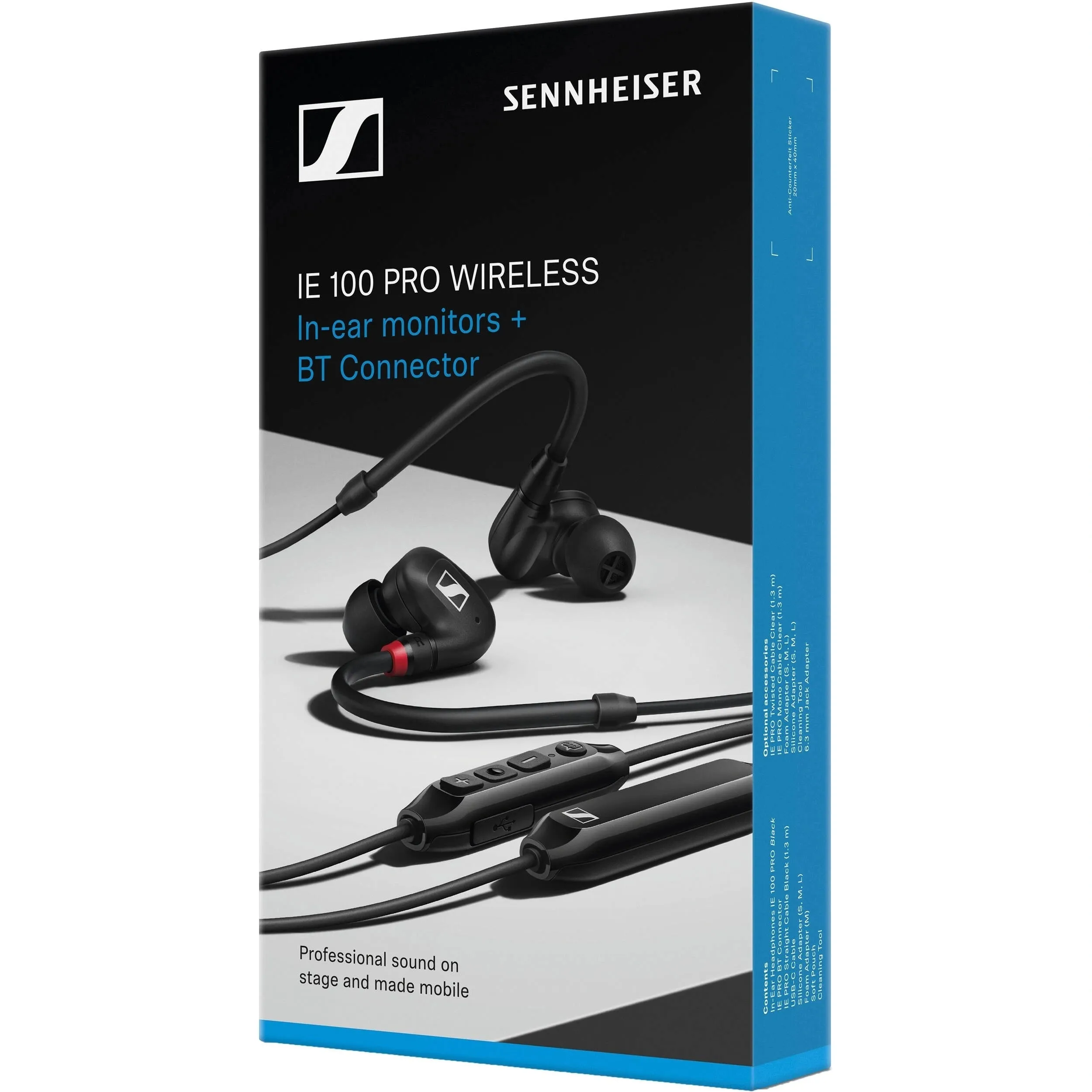 Sennheiser Professional IE 100 PRO Dynamic In-Ear Monitoring Headphones (Black)