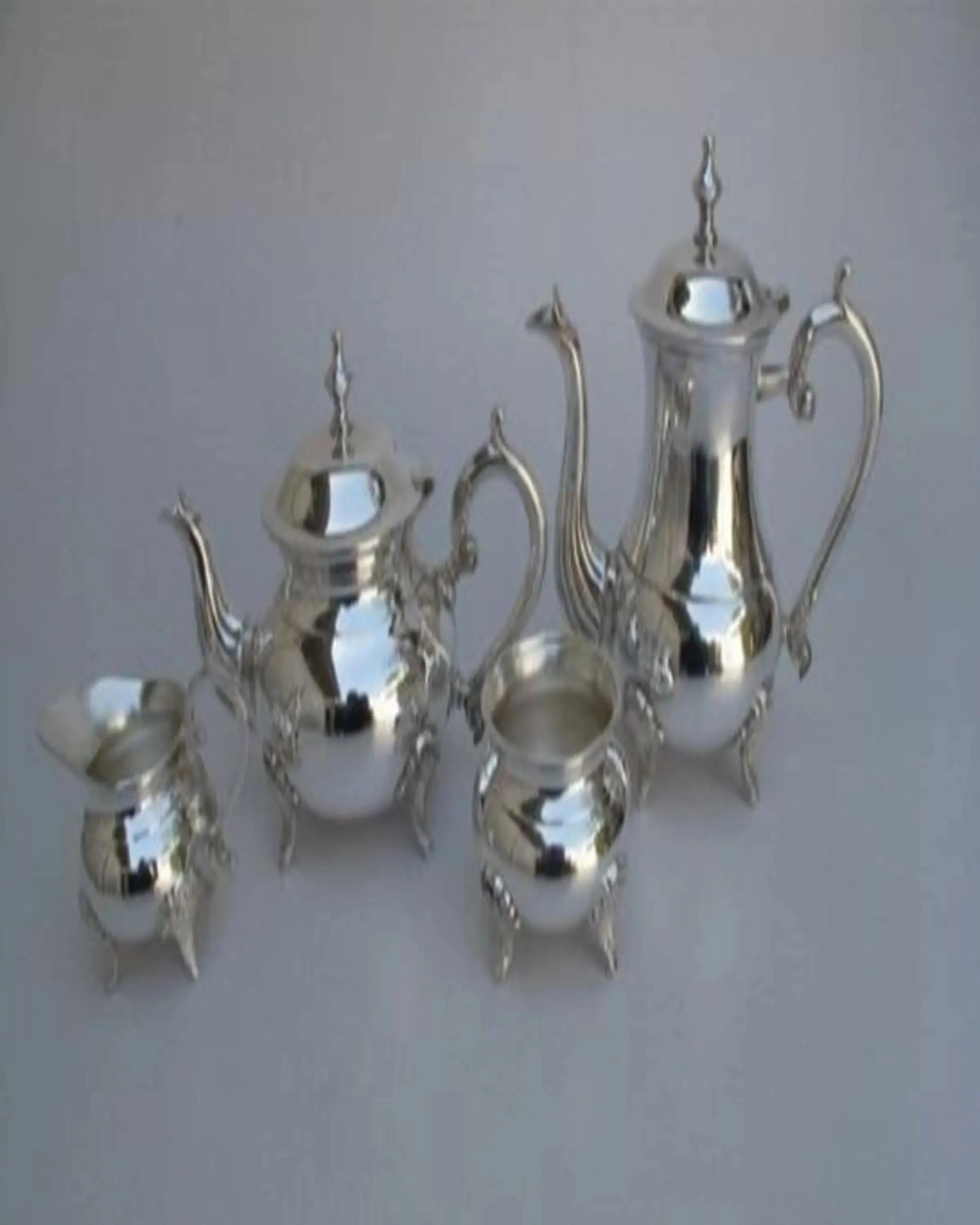 Silver Plated Luxury Tea Set - Angie India Serverware