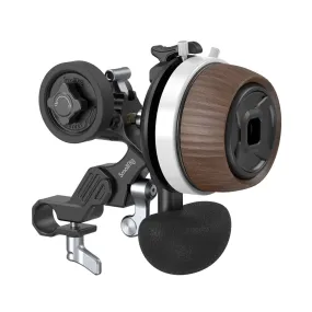 SmallRig F60 Classic Wooden Style Modular Non-Damping Follow Focus for DSLR & Mirrorless Camera Lens with A/B Stops, 3-Step Forward / Reverse Quick Switch, Detachable Palm Support, Silicone Gear Ring, Rod Clamp with NATO Rail | 3850