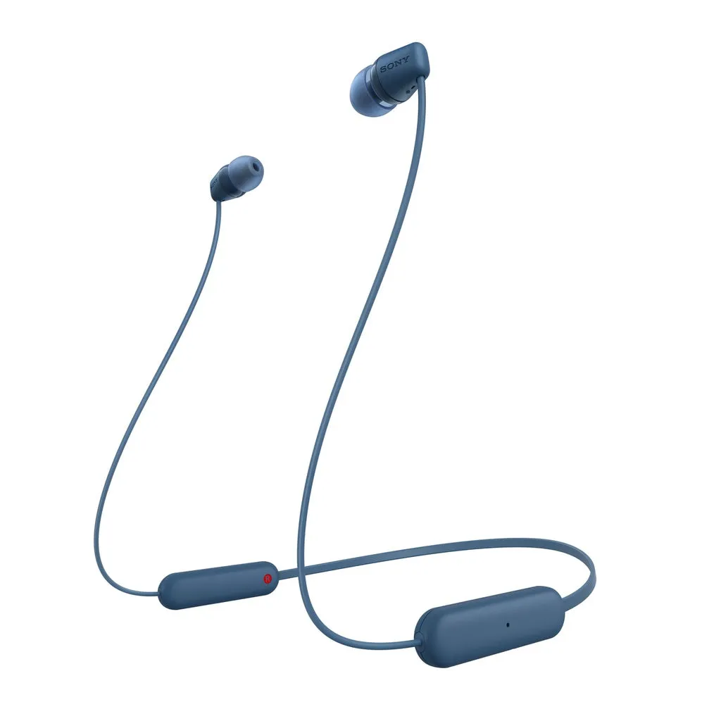 SONY WI-C100 Wireless Bluetooth In-ear Headphone | 25 hours battery life | Water Resistance IPX4 | Voice Assistant