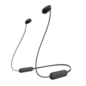 SONY WI-C100 Wireless Bluetooth In-ear Headphone | 25 hours battery life | Water Resistance IPX4 | Voice Assistant