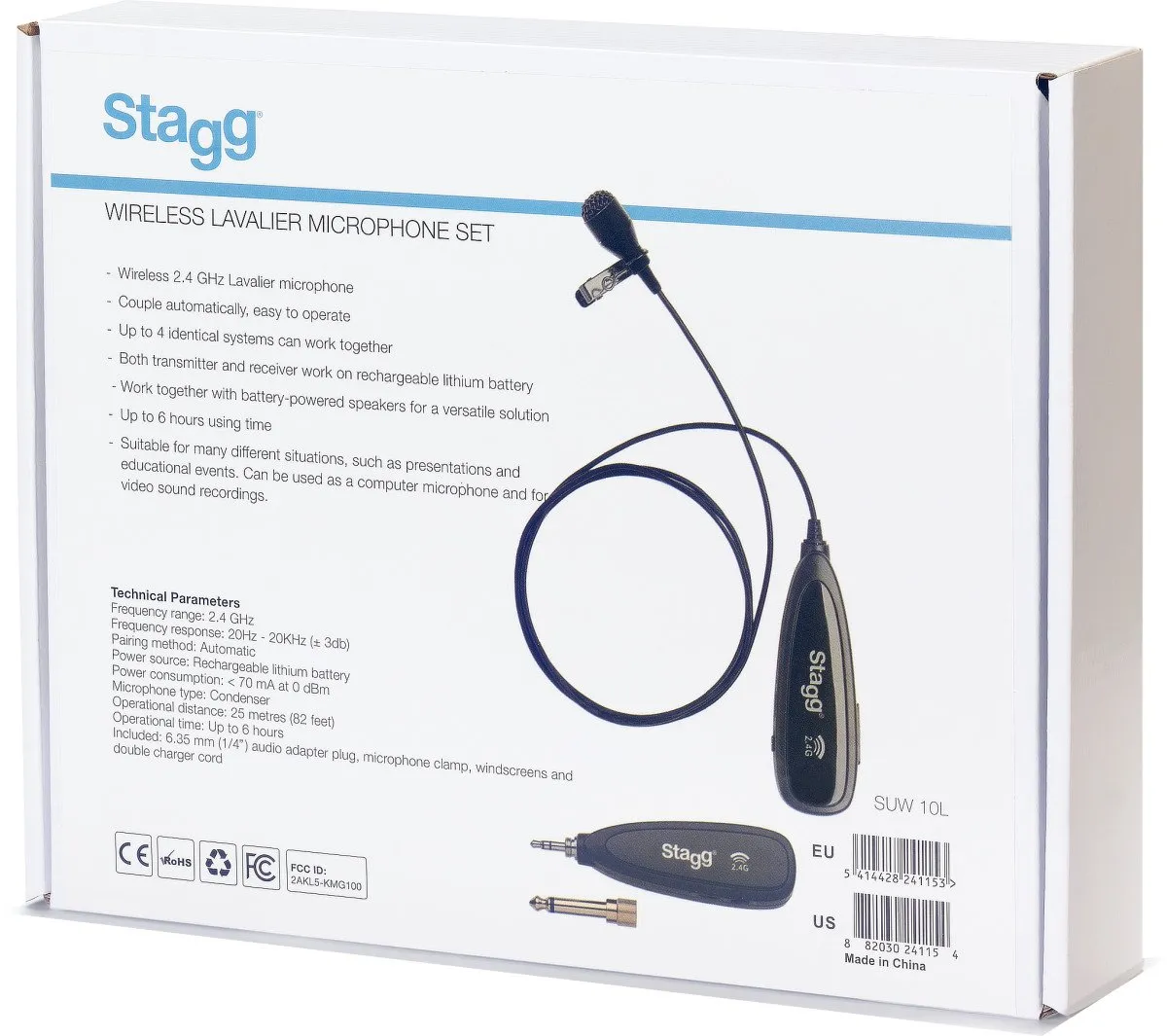 Stagg Wireless Lavalier Microphone Set - SUW 10L