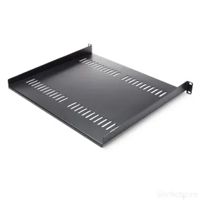 Startech.Com 1U Vented Server Rack Cabinet Shelf, 16In Deep Fixed Cantilever Tray, Rackmount Shelf For 19" Av/Data/Netwo