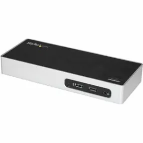 StarTech.com USB 3.0 Docking Station - Dual Monitor Laptop Dock with HDMI & DVI/VGA - 6x USB Type-A Hub, GbE - Universal Windows & Mac