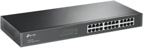 TP-Link 24-Port Unmanaged Gigabit Ethernet Switch, Steel Case, 19-inch Rack-Mount(TL-SG1024)