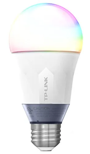 TP-Link Multicolor Smart Wi-Fi LED Bulb, Dimmable, Tunable White, No Hub Required, 60W Equivalent, Works with Amazon Alexa, 1-Pack (LB130)