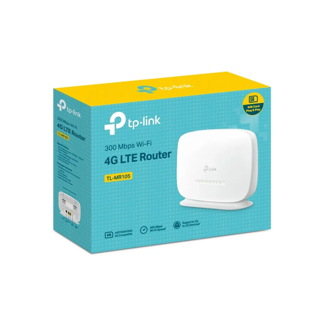 TP-Link TL-MR105 300 Mbps Wireless N 4G LTE Router