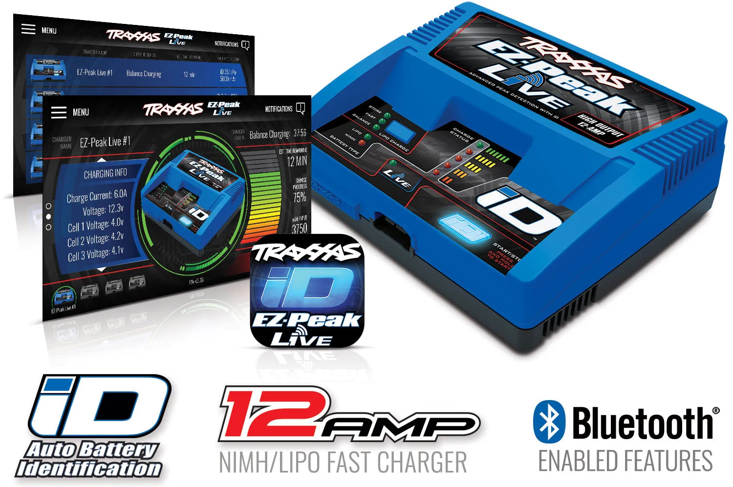 Traxxas 2996X Batterycharger completer pack (includes #2971 iD charger (1) #2889X 5000mAh 14.8V 4-cell 25C LiPo battery (1))