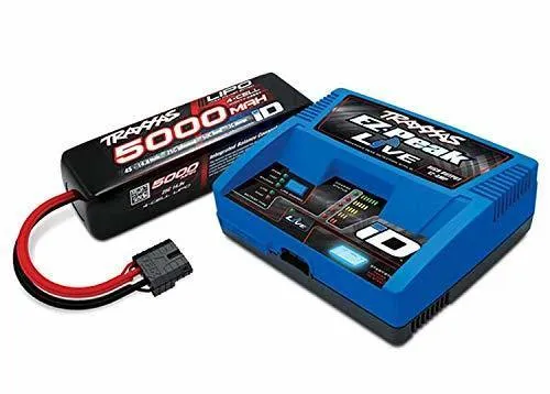 Traxxas 2996X Batterycharger completer pack (includes #2971 iD charger (1) #2889X 5000mAh 14.8V 4-cell 25C LiPo battery (1))