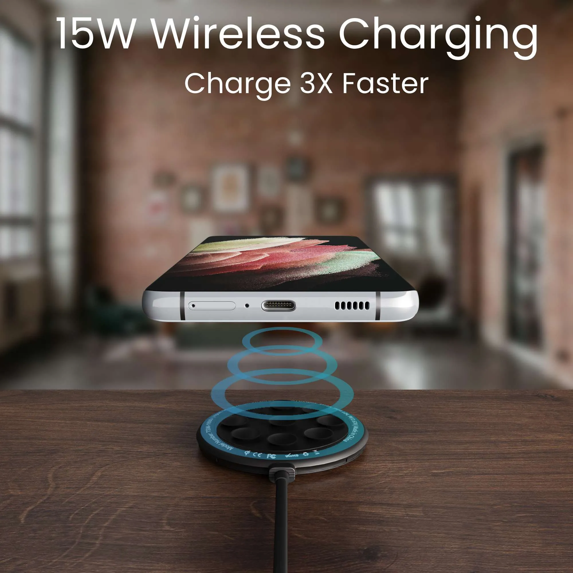 TSWireless 15W Charger Pad Suction