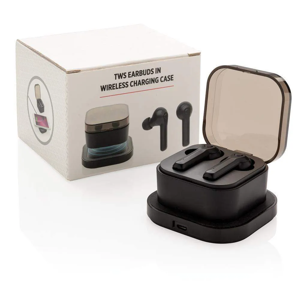 TWS Earbuds in Wireless Charging Case