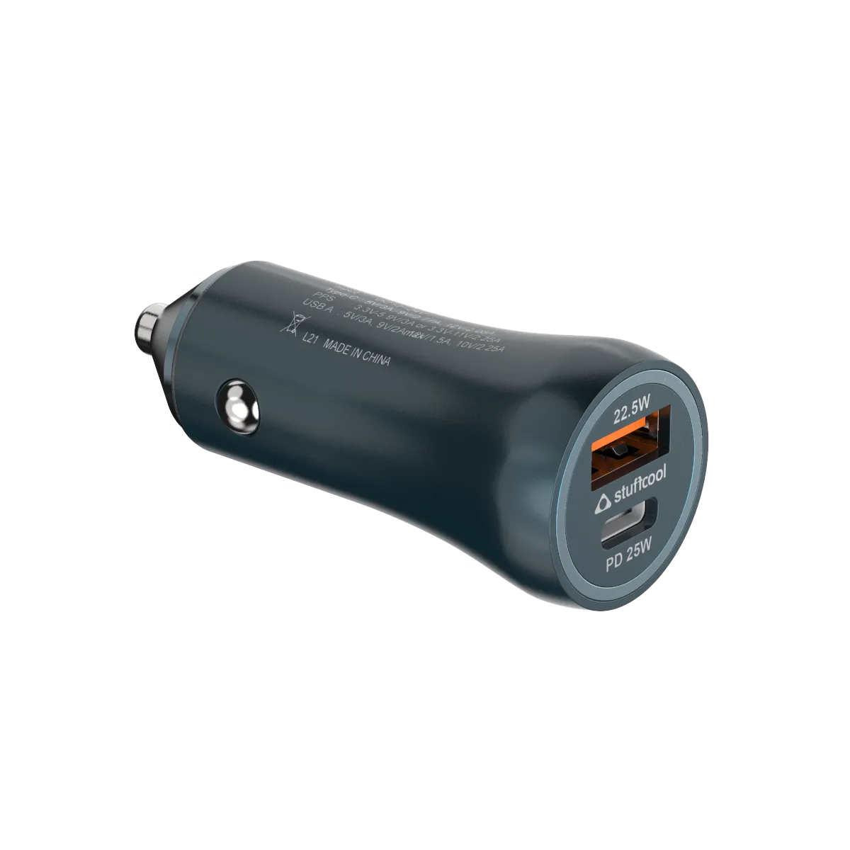 Ultimus 47W Dual Port Type C PD Car Charger