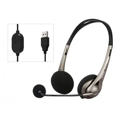 Verbatim Multimedia Headset with Boom Mic & Volume control